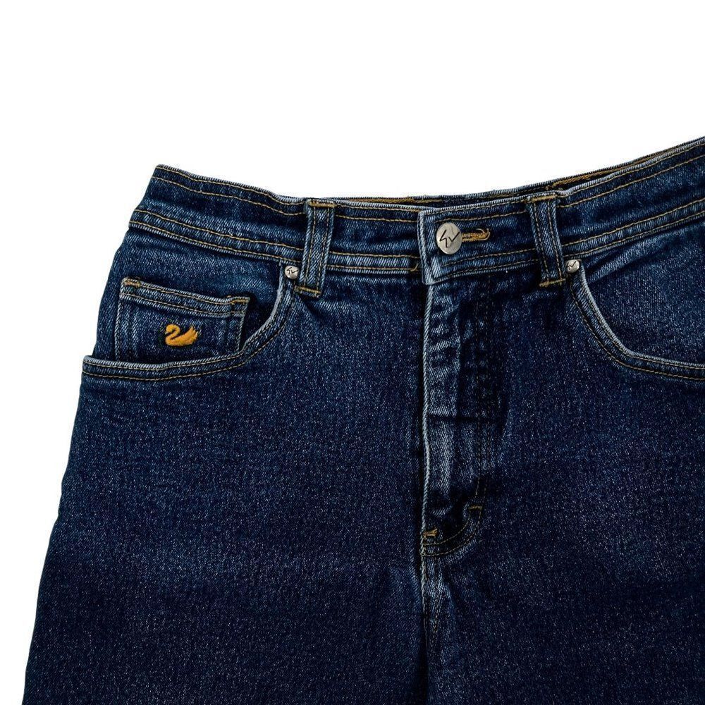 Gloria Vanderbilt Vintage Dark Wash High Waisted Denim Jean Cut Off Shorts - Picture 4 of 5